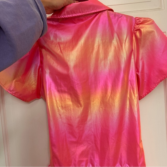 Queen of sparkles Shiny Pink Ruffled Dress - Picture 5 of 5